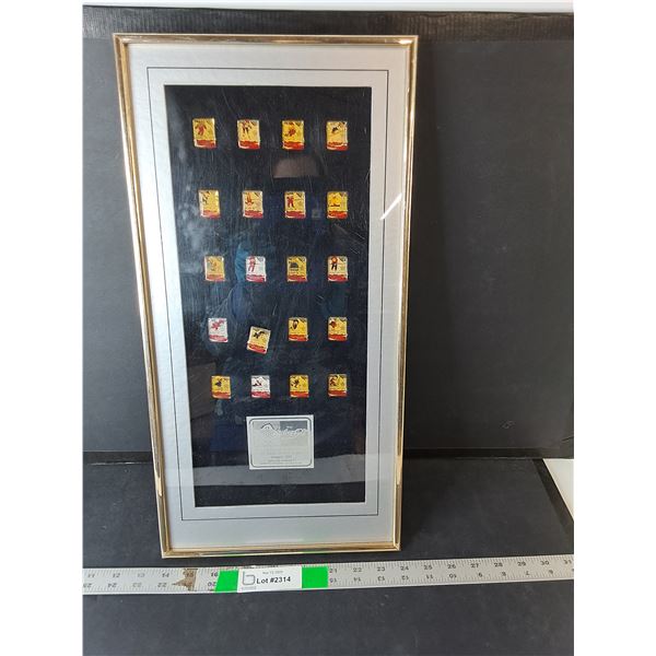 1988 Winter Olympics Coca-Cola Collector Pins & Case