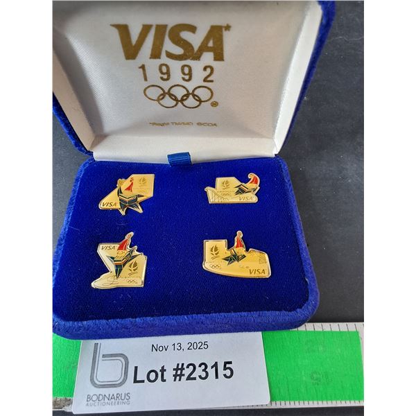 (4) Albertville 1992 Olympic Pins