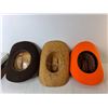 Image 2 : (3) Cowboy Style Hats