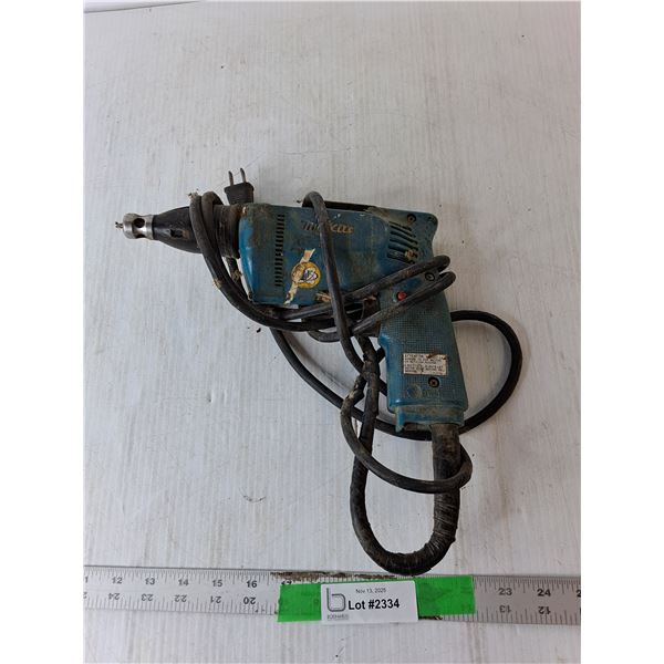 Makita Corded Drill- Powers On, As Is