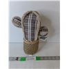 Image 1 : Fabric Cactus Door Stopper 11.5" Tall