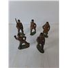 Image 2 : (5) Vintage Metal Soldier Figurines 3.25" Tall & Plastic Container