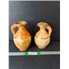 Image 1 : (2) Ceramic Pitchers Up to 8.5"