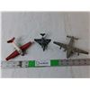 Image 1 : (3) Dinky Toys Metal Model Airplanes Up to 5"