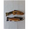 Image 2 : (2) Wooden Fish Displays Up to 11.75"
