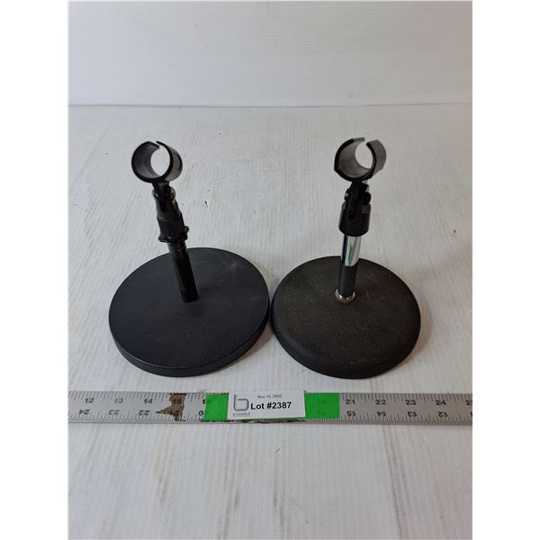 (2) Desktop Microphone Stands