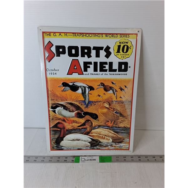 Sports Afield Metal Duck Hunting Sign 16.5" x 12"