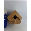 Image 5 : Polar 12 by Igloo Cooler 13" x 10" x 9", Wooden Bird House, Cannot Ship
