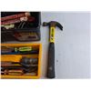 Image 6 : Plastic Tool Box, Safety Flares, Screwdrivers, Pipe Wrench, Hammer, Pliers, Misc