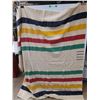 Image 1 : 100% Wool Throw Blanket 74" x 62"