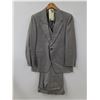 Image 1 : *Pure Virgin Wool Man's Suit - Jacket, Vest, Pants - Size M to L