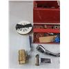 Image 2 : Metal Tool Box 6" x 19" x 6", Various Plumbing Supplies - Pickup Preferred