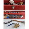 Image 4 : Metal Tool Box 6" x 19" x 6", Various Plumbing Supplies - Pickup Preferred