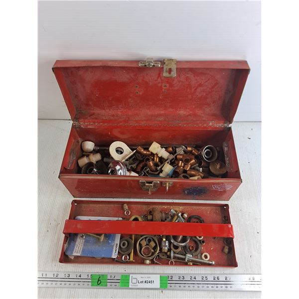 Copper Fittings, Metal Tool Box 6  x 16  x 6 , Misc, Pickup Preferred