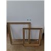 Image 1 : *(2) Wooden Picture Frames 35" x 28" & 29" x 24", Cannot Ship