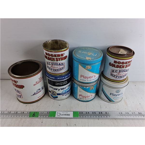 Vintage Tins - Players, Rogers Golden Syrup