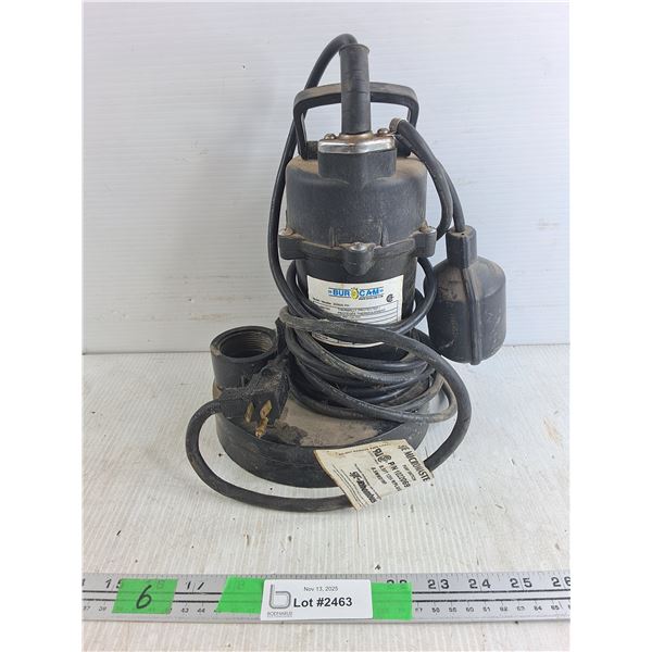 Burcam Water Pump - As Is