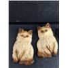 Image 2 : (2) Chaulkware Cats, Heart Shaped Tin Box