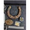 Image 3 : Single Garage Door Bottom Weatherstrip, Belt Buckles, Watch Bracelet, Lapel Pin, Horse Shoe