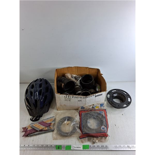 Strip Nails, Bicycle Helmet, Plastic Pipe Fittings, Misc