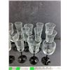 Image 3 : (14) Glass Goblets - Cannot Ship