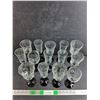 Image 4 : (14) Glass Goblets - Cannot Ship
