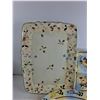 Image 2 : (2) Ceramic Platters, Ceramic Divided Square Dish 18" , 22" , 15", Cannot Ship