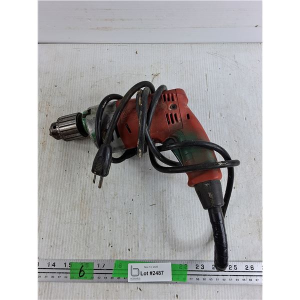 Milwaukee Corded Drill - Powers On, As Is