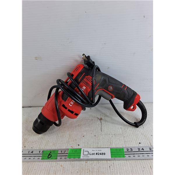 Craftsman Corded Drill - Powers On, As Is