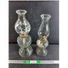 Image 1 : (2) Kerosene Lamps with Shades 18" & 17", Cannot Ship