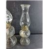 Image 3 : (2) Kerosene Lamps with Shades 18" & 17", Cannot Ship