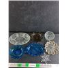 Image 1 : Various Glass Dishes, Plastic Snowflake Ornament, Glass Ash Tray
