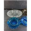 Image 2 : Various Glass Dishes, Plastic Snowflake Ornament, Glass Ash Tray