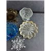 Image 4 : Various Glass Dishes, Plastic Snowflake Ornament, Glass Ash Tray