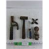 Image 1 : Screwdriver, 4 Way Grease Gun Coupler Tool, Trailer Hitch Ball, Small Mallet, Electrode Holder
