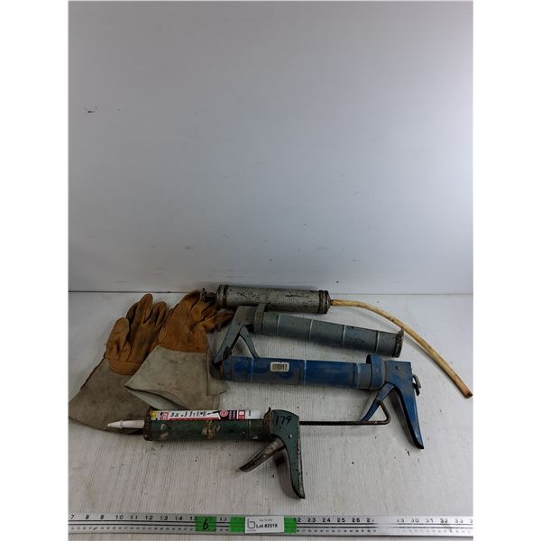 Work Gloves, Caulking Guns, Grease Gun, Fast Dry Sealant