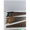 Image 2 : (3)  Handsaws 24" & 28", Cannot Ship