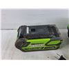 Image 2 : GreenWorks 40Volt 4.0Ah Blower Battery & Battery Charger - Consignor Said Works, as Is