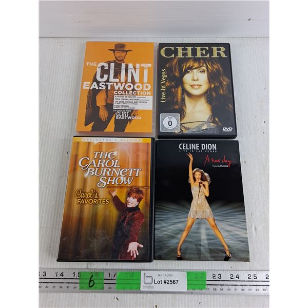 DVD Movies - The Clint Eastwood Collection, Cher, The Carol Burnett Show