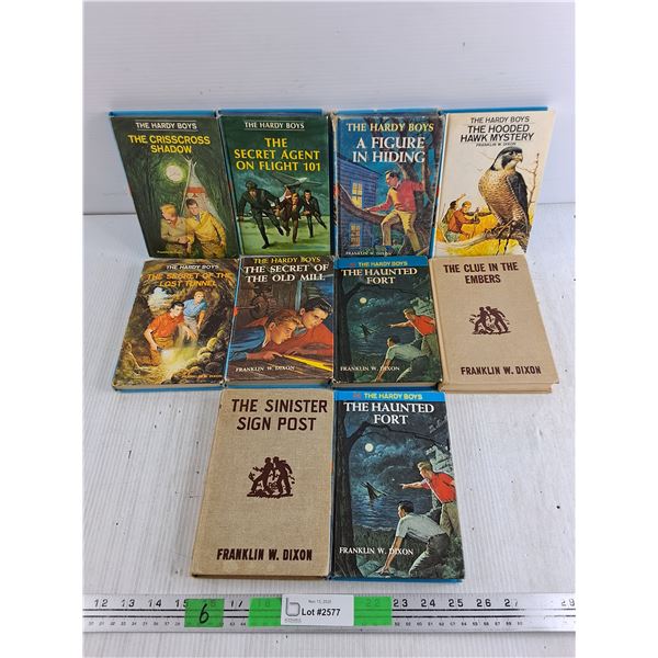 The Hardy Boys Books by Franklin W. Dixon - A Figure in Hiding, The Haunted Fort, Misc