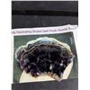 Image 3 : 260g Fascinating Striped Dark Purple Fluorite Board 5" x 4" - Cannot Authenticate