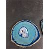 Image 2 : Agate Geode & Mineral Slab Slice Coasters - Authenticity Not Guaranteed