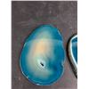 Image 2 : Agate Geode Slab Slice Coasters - Authenticity Not Guaranteed