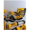 Image 3 : DeWalt 18V Cordless Impact Wrench, Circular Saw, Flashlight, Battery Charger & Batteries - Powers On