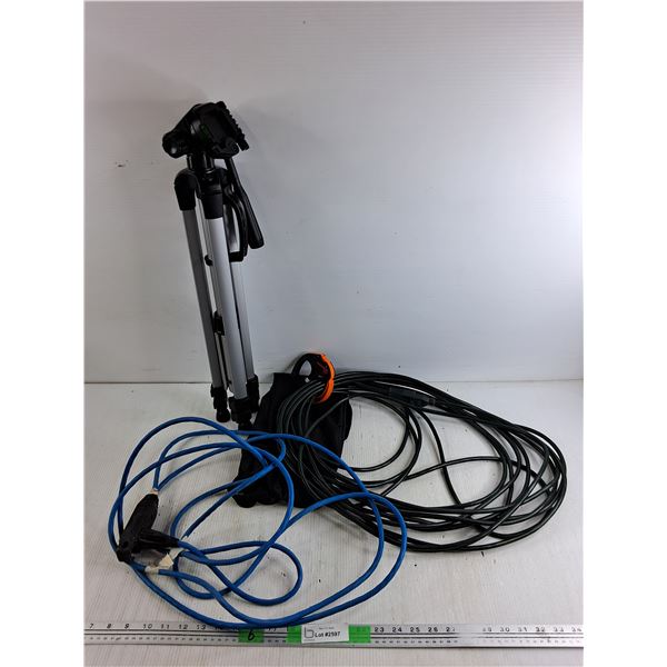 Tripod 24", CableCuff Pro, (2) Extension Cords - Approx 12ft