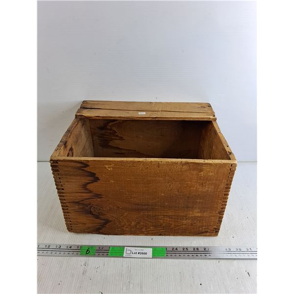 Vintage Wooden Dominion Canners Crate 15" x 11" x 9", Pickup Preferred