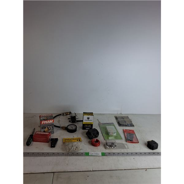 Oil Filter, Screwdriver, Emergency Fuse Kit, Heat Shrink Tubing, Misc