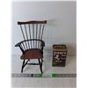 Image 1 : Model Wooden Chair 13.25" Tall & Pears Soap Tin