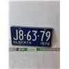 Image 1 : Alberta 1972 License Plate