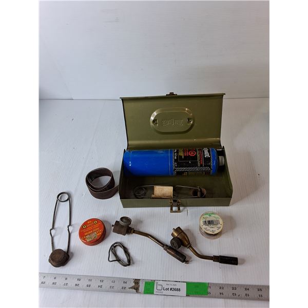Propane Torch Cylinder-Approx. 1/2 Full, Torch Heads & Solder Accessories